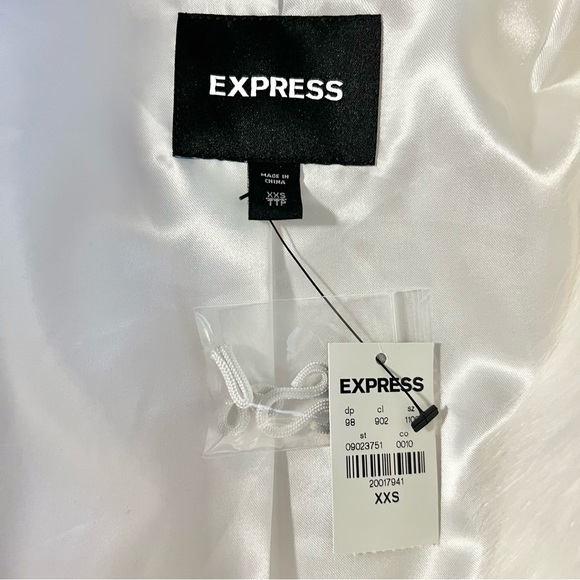 Express Collared Long Faux Fur Coat, size XS + NWT - Picture 7 of 7